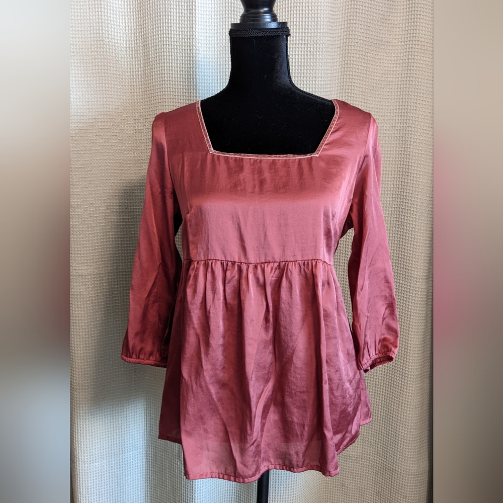 Vintage rose peasant blouse by Sonoma, size petite medium